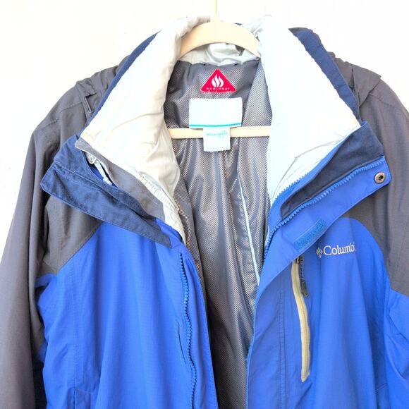 Columbia Omni Heat Interchange Removable Liner & Hood Men's XL Blue/Black - Picture 7 of 12